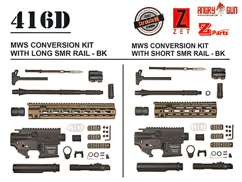AngryGun「HK416CAG SMR Conversion Kit(10.5/FDE)」