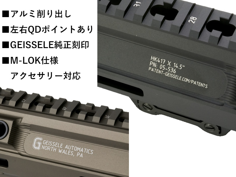AngryGunuGeissele HK417 Type Rail System(BK)v