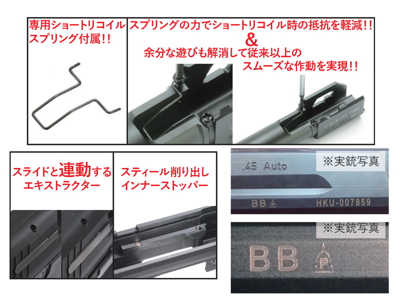 DETONATORuMARUI HK45 SLIDE(BK)v