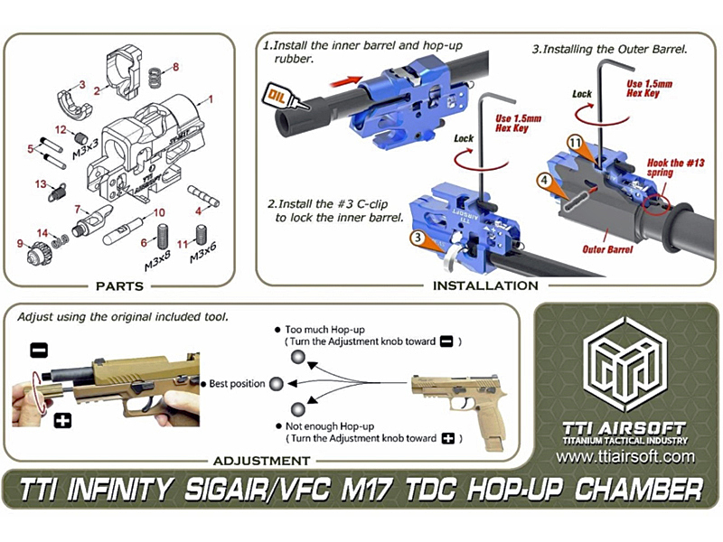 TTIuInfinity Hop Chamber(SIG M17/M18)(BK)v