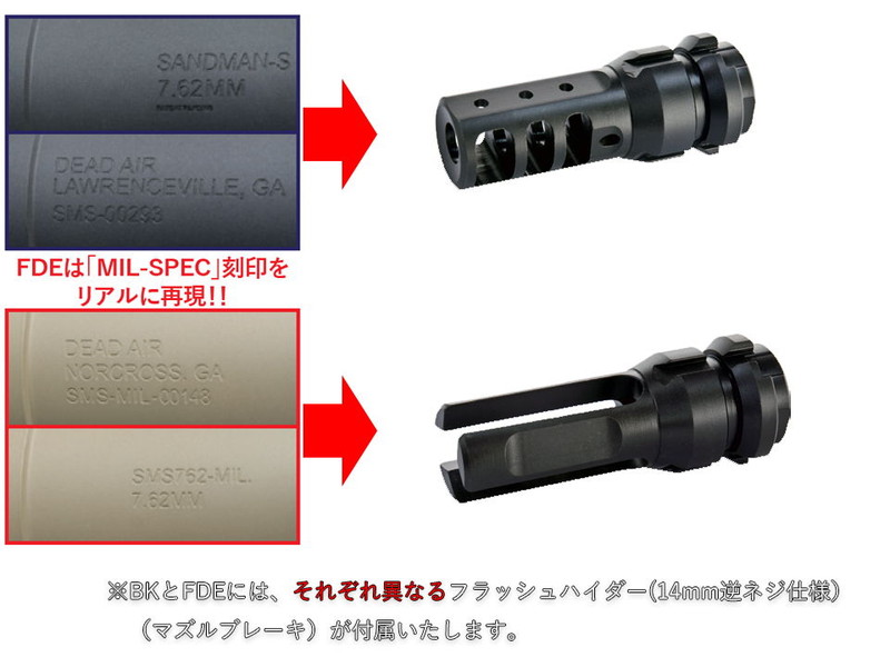 AngryGunuSandman-S Type QD Dummy Silencer(BK)v