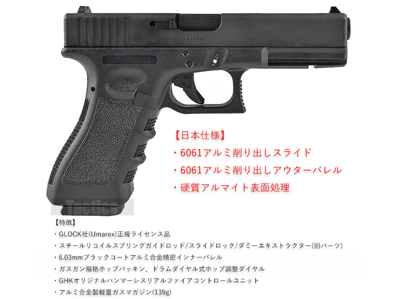 GHKuGLOCK17 Gen.3(Official Licensed/JP Ver)v