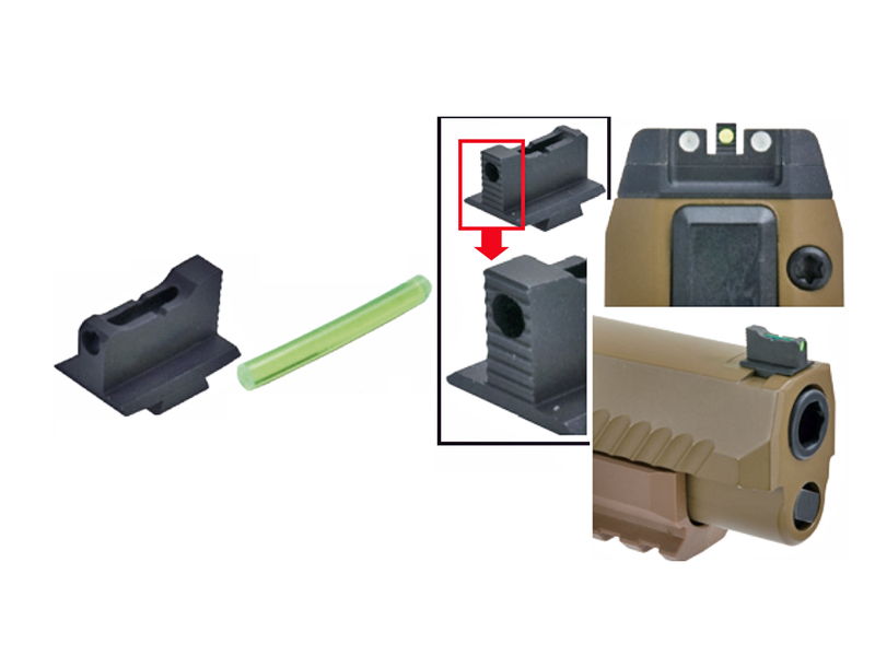 ProArmsuX-FIVE Type Fiber Optic Front Sightv